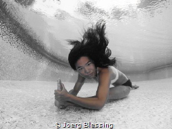 Underwater yoga master by Joerg Blessing 